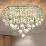 Elegant 6-Light Round Crystal Ceiling Chandelier