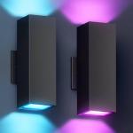 KIZON Smart RGB Outdoor Sconce Lights (2 Pack)