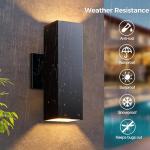 KIZON Smart RGB Outdoor Sconce Lights (2 Pack)