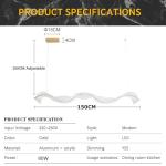 Modern LED Chandelier Pendant Lamp with Remote Control