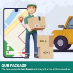 YITAHOME LED Vanity Desk with Mirror and Stool