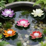 5-Piece Waterproof Lotus Lamp for Outdoor Decor