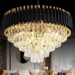 Gold Crystal 5-Tier Modern Chandelier Light Fixture