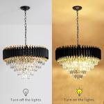 Gold Crystal 5-Tier Modern Chandelier Light Fixture