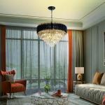 Gold Crystal 5-Tier Modern Chandelier Light Fixture