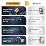 Brass LED Underwater Pond Light by Gardencoin