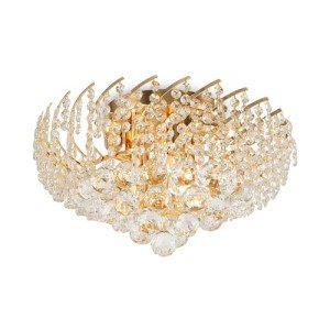 Royal Chic Crystal Ceiling Light with Gold Finish