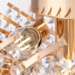 Royal Chic Crystal Ceiling Light with Gold Finish