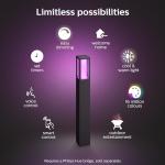 Philips Hue Outdoor Ambiance Pedestal Light - Black