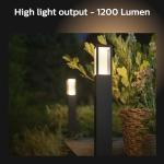 Philips Hue Outdoor Ambiance Pedestal Light - Black