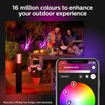 Philips Hue Outdoor Ambiance Pedestal Light - Black