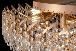 Royal Chic Crystal Ceiling Light with Gold Finish