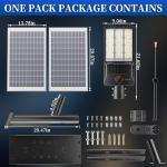 Ofuray 7500W Solar Street Lights with Remote