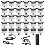 FVTLED 30pcs WiFi Smart RGBW Deck Lights