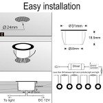 FVTLED 30pcs WiFi Smart RGBW Deck Lights