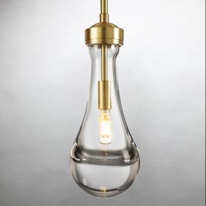 Gold Hand-Blown Glass Pendant Light Fixture