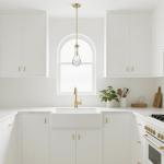 Gold Hand-Blown Glass Pendant Light Fixture