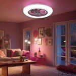 Smart Low Profile Ceiling Fan with LED Light