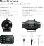 VIVOSUN Smart Grow System with LED Light & Fan