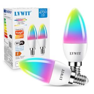 E14 Smart RGB Candle Bulb with WiFi Control