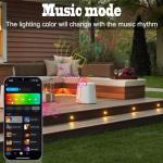 RGBW LED Decking Lights with WiFi Controller - 30 Pack