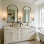 Brass Wall Sconces Set of Two - 19" Gold