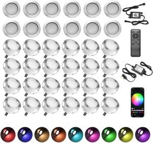 Smart RGBW Waterproof Decking Lights with Remote