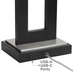 Neil Modern Rustic Table Lamp with USB Port