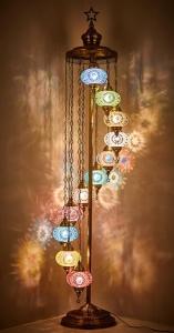 Turkish Mosaic 7-Foot Floor Lamp - Boho Chic