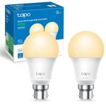 Tapo Smart WiFi Dimmable Light Bulb - 2 Pack