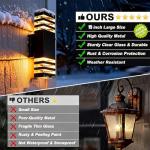 6-Pack 15-Inch Waterproof LED Wall Lights