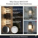 6-Pack 15-Inch Waterproof LED Wall Lights