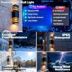 6-Pack 15-Inch Waterproof LED Wall Lights