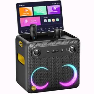 Karaoke Machine with Tablet and Wireless Mics