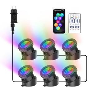 RGB Underwater Pond Lights with Remote Control