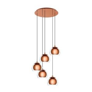 Copper-Colored Metal Pendant Light for Dining Room