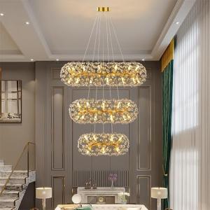 Modern Gold Crystal Chandelier with 20 Lights