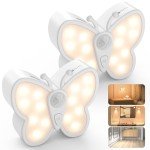 Dimmable Butterfly LED Night Light - 2 Packs