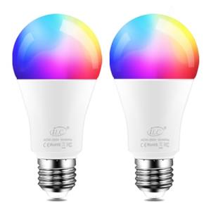 Smart Color Changing E27 LED Bulbs (2 Pack)