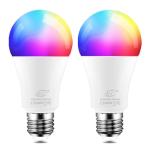 Smart Color Changing E27 LED Bulbs (2 Pack)