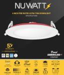 12 Pack 6-Inch Dimmable Ultra-Thin LED Downlight