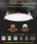 12 Pack 6-Inch Dimmable Ultra-Thin LED Downlight