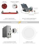 12 Pack 6-Inch Dimmable Ultra-Thin LED Downlight