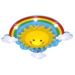 Rainbow Ceiling Lamp for Kids' Rooms