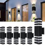 15-Inch LED Waterproof Wall Lights - 6 Pack