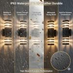 15-Inch LED Waterproof Wall Lights - 6 Pack