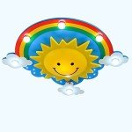 Rainbow Ceiling Lamp for Kids' Rooms