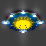 Rainbow Ceiling Lamp for Kids' Rooms