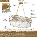Modern Gold Crystal Chandelier Pendant Light Fixture