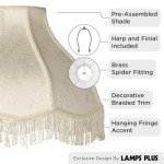 Cream Large Scallop Dome Lamp Shade Replacement
